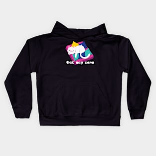 Cat nap zone Kids Hoodie